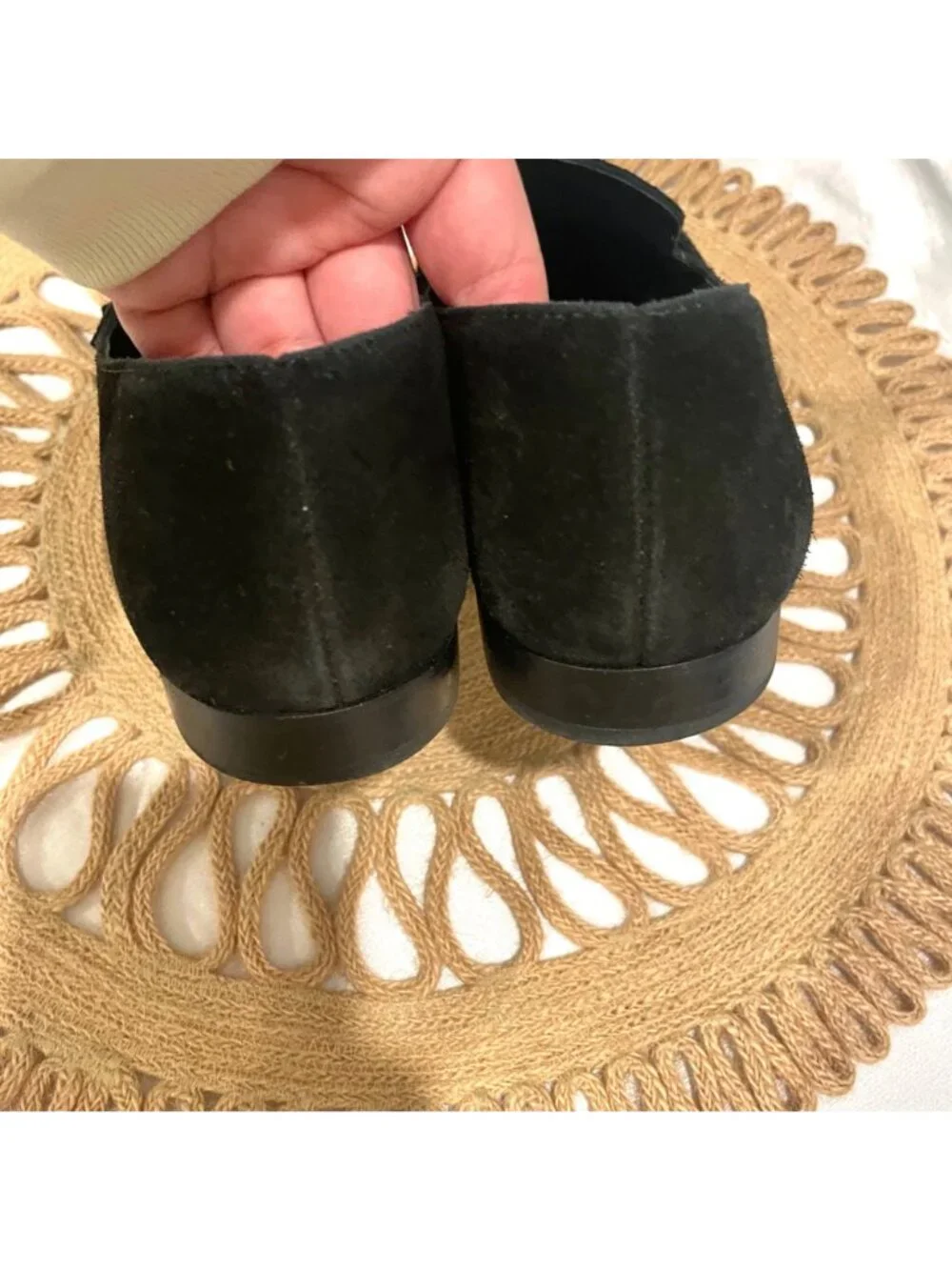 Tory Burch Georgia Loafers in Perfect Black Suede Size 7.5 Old Money Chic